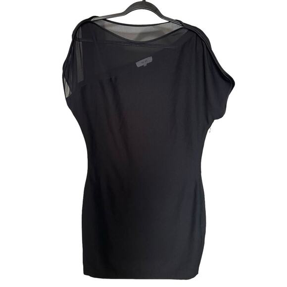 Reiss Salma Black Fitted Formal Mini Mesh Dress Size 10 - Picture 2 of 12